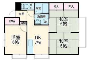 ヴィレッジ牛久保【2階】の間取り