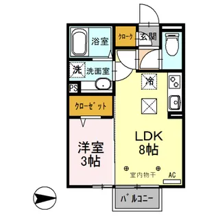 スピネル【1階】の間取り