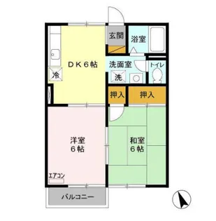 パークサイドハイツ Ⅱ【202号室】の間取り