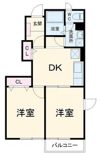 クラールB【1階】の間取り