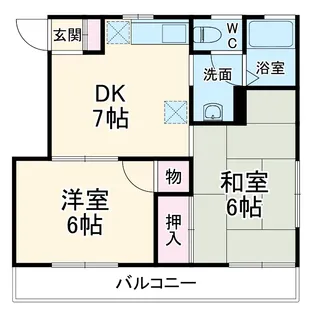 メゾン・シャルムA【2階】の間取り