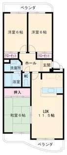 グランメール表台【3階】の間取り