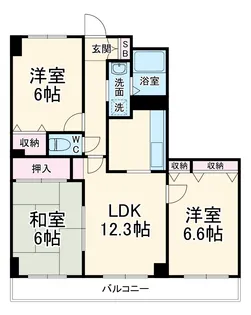リレント谷塚【9階】の間取り