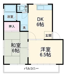 タウンコーポかすみ草【102号室】の間取り