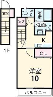 アンプルールリーブル彩美【202号室】の間取り