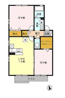 シャルマン松橋 B【1階】の間取り