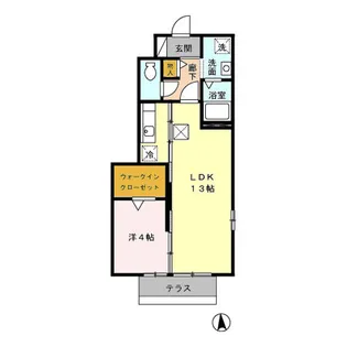 ネオハイツみゆきⅡ【1階】の間取り