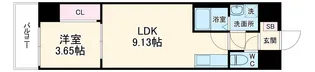 クローバー・メゾン服部【10階】の間取り