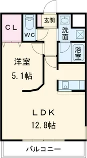 ガーデンコートHISOKO【202号室】の間取り