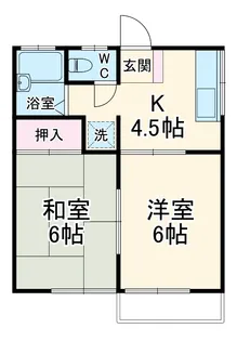 メイゾンYOU【201号室】の間取り