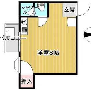 ホワイエ宮町【305号室】の間取り