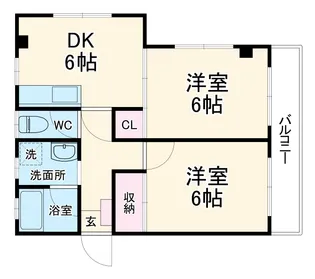 チェリーコーポラス【4階】の間取り