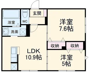 メゾン レトワール【1階】の間取り