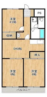 クロシェット松戸【1階】の間取り