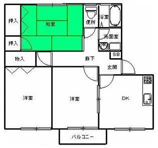 ボナールA【1階】の間取り