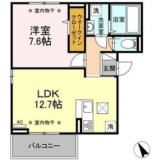メイプルツリーハイツ【2階】の間取り