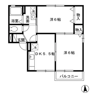 ミンガル【2階】の間取り