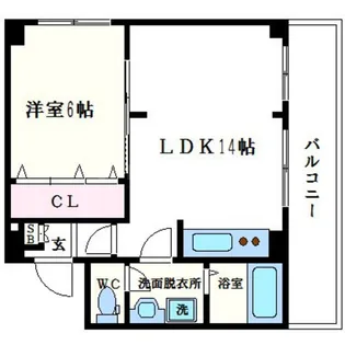 新大阪和光【6階】の間取り