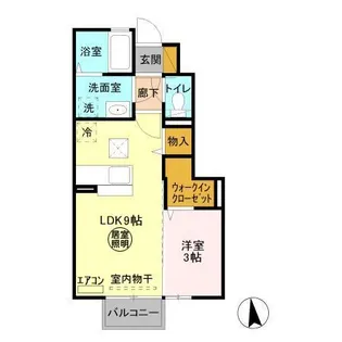 mille vague(ミルヴァーグ)【1階】の間取り