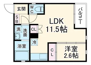 FORTUNATO【4階】の間取り