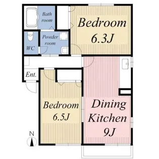コンフォールⅡ【1階】の間取り