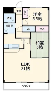 ハイツエクシード【4階】の間取り