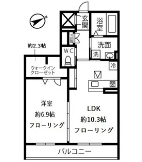 ラディーチェD【2階】の間取り