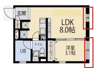セドール代田橋【4階】の間取り
