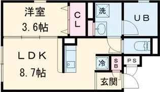 セドール代田橋【4階】の間取り