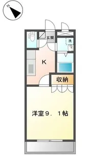 ユウカ レジデンス【106号室】の間取り