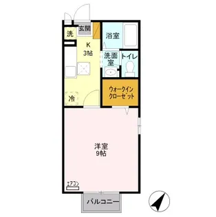 ピュアコート D【1階】の間取り