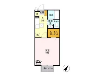 ピュアコート D【2階】の間取り
