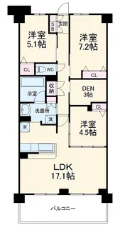 ヴェルデ【1階】の間取り