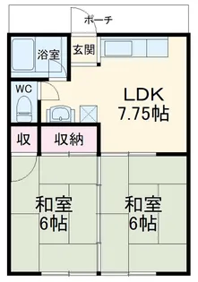 谷合ハイツ【1階】の間取り
