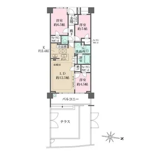 ザ・パークハウス駒沢レジデンス【1階】の間取り