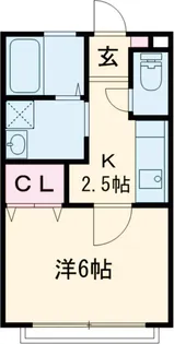 HABITATION【205号室】の間取り