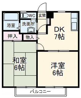 パークサイドスクエアⅠ【2階】の間取り
