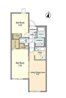 グローリオシェルト馬込【4階】の間取り