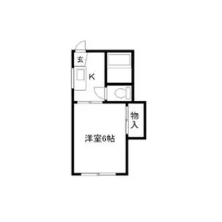 メゾンフォンテーヌA【202号室】の間取り