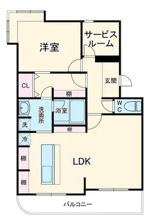 ニューサンハイツ中田【10A号室】の間取り