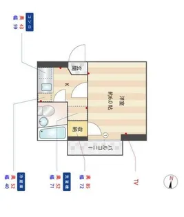 大岡山コーポ【203号室】の間取り