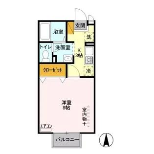 クレスト藤ヶ丘Ⅱ A【201号室】の間取り