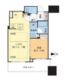 シティタワー大阪本町【28階】の間取り