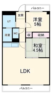 ウィズユー苅安賀【4階】の間取り