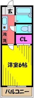 クレストホームズ本八幡【205号室】の間取り