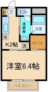 ラ・エスポア【2階】の間取り
