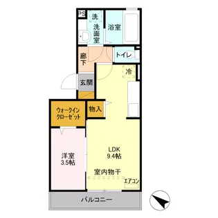 カーサリリオ【1階】の間取り