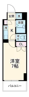 S−FORT本八幡Mairie【7階】の間取り
