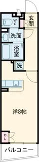 アール自由が丘【104号室】の間取り