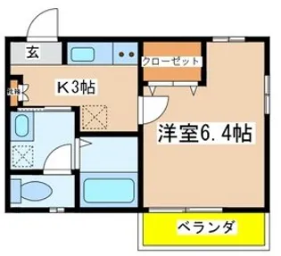 ハイツ美樹【2階】の間取り